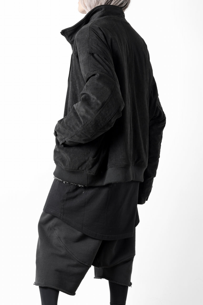 Load image into Gallery viewer, A.F ARTEFACT COVERALL BLOUSON / CORDUROY &amp; QUILTING PADDED (BLACK)