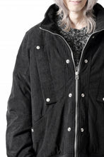 Load image into Gallery viewer, A.F ARTEFACT COVERALL BLOUSON / CORDUROY &amp; QUILTING PADDED (BLACK)