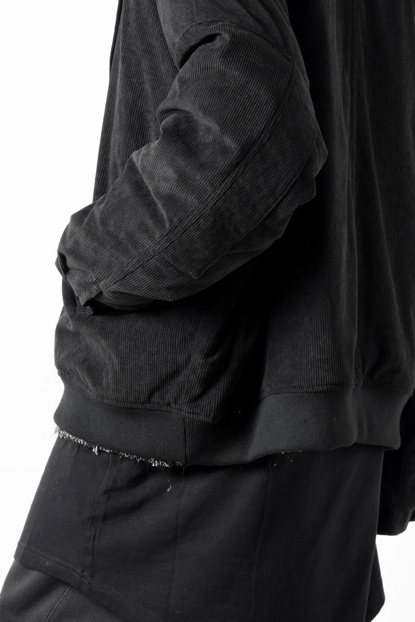 A.F ARTEFACT COVERALL BLOUSON / CORDUROY & QUILTING PADDED (BLACK)