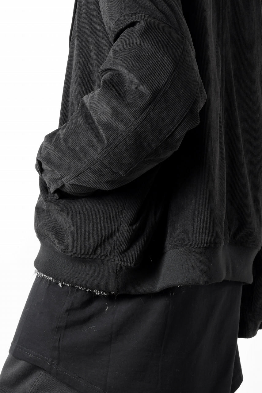 Load image into Gallery viewer, A.F ARTEFACT COVERALL BLOUSON / CORDUROY &amp; QUILTING PADDED (BLACK)