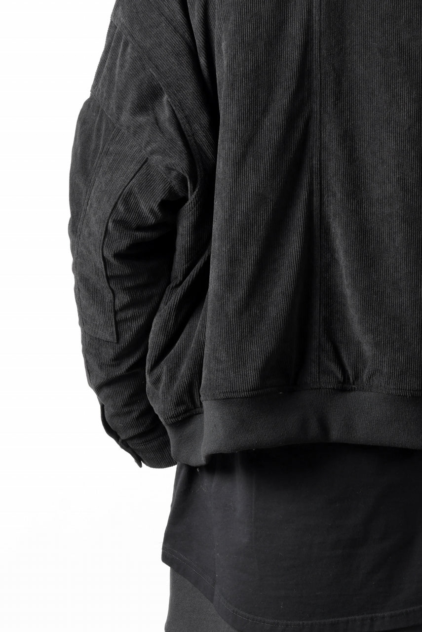 画像をギャラリービューアに読み込む, A.F ARTEFACT COVERALL BLOUSON / CORDUROY &amp; QUILTING PADDED (BLACK)