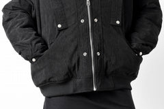 Load image into Gallery viewer, A.F ARTEFACT COVERALL BLOUSON / CORDUROY &amp; QUILTING PADDED (BLACK)