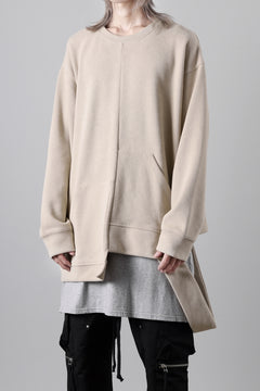 画像をギャラリービューアに読み込む, A.F ARTEFACT ASYMMETRY LOOP HEM TOP / COPE KNIT JERSEY (BEIGE)