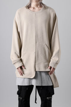 画像をギャラリービューアに読み込む, A.F ARTEFACT ASYMMETRY LOOP HEM TOP / COPE KNIT JERSEY (BEIGE)