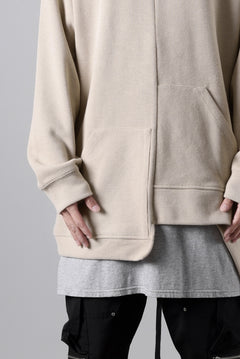 画像をギャラリービューアに読み込む, A.F ARTEFACT ASYMMETRY LOOP HEM TOP / COPE KNIT JERSEY (BEIGE)