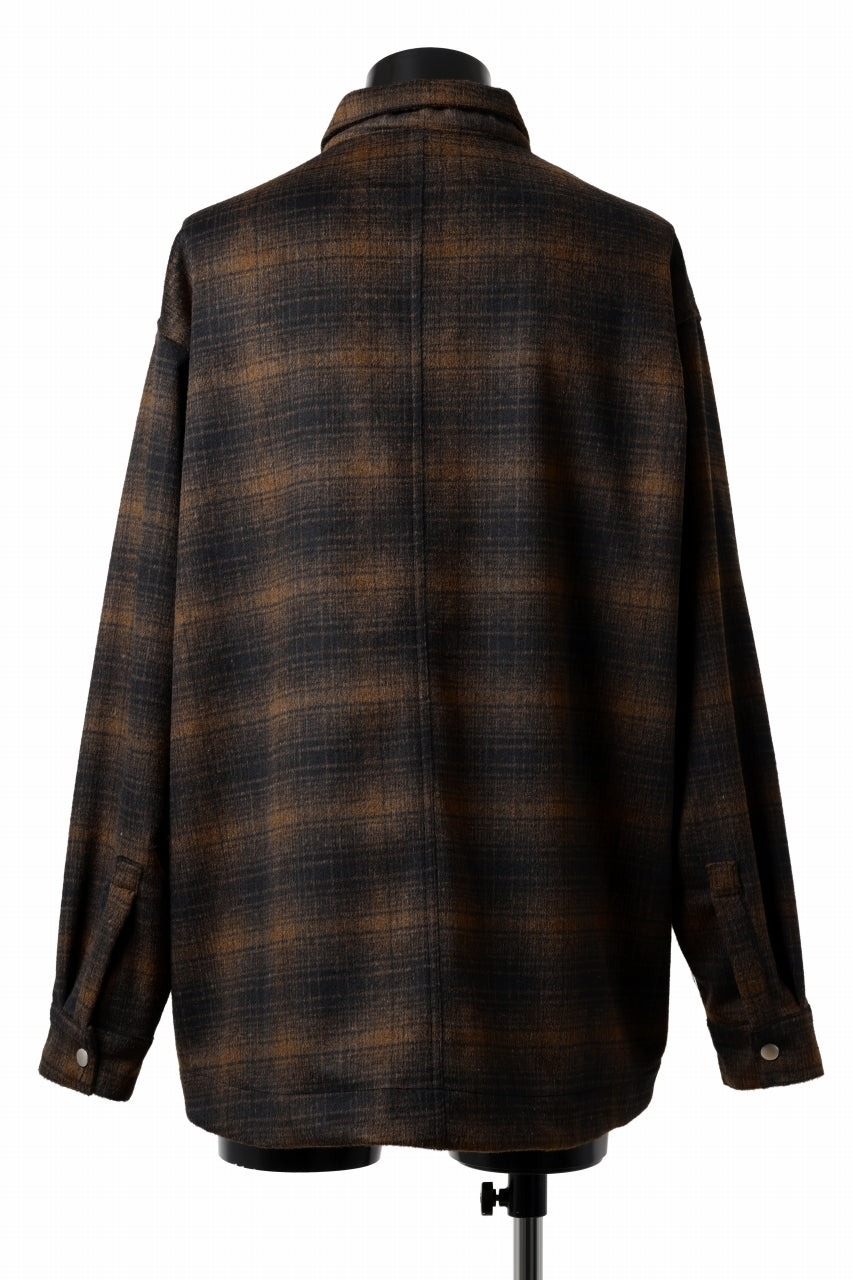 Load image into Gallery viewer, A.F ARTEFACT CHECK SHIRT / PEWO WOVEN (BLACK x ORANGE)