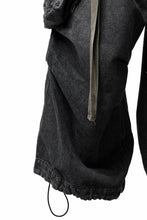 Load image into Gallery viewer, A.F ARTEFACT EXTREME WIDE CARGO PANTS / FADED DENIM (VINTAGE BLACK)
