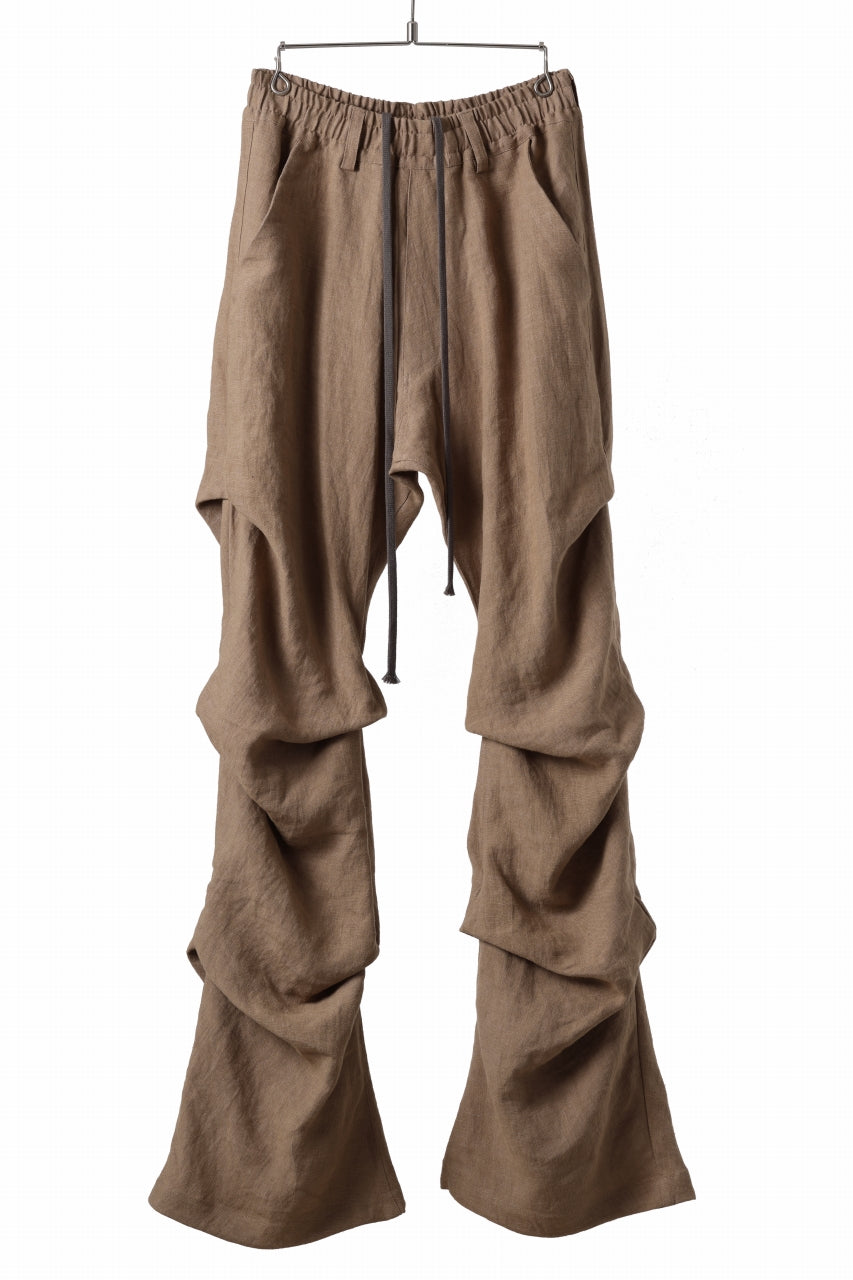 A.F ARTEFACT TUCK SLIM BAGGY PANTS / FADED DENIM (DAMAGE