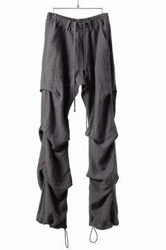 Load image into Gallery viewer, A.F ARTEFACT TUCK VOLUME BAGGY PANTS / ORGANIC LINEN (GREY)
