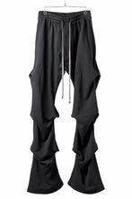 Load image into Gallery viewer, A.F ARTEFACT TUCK VOLUME BAGGY PANTS / COTTON-TERRY (BLACK)