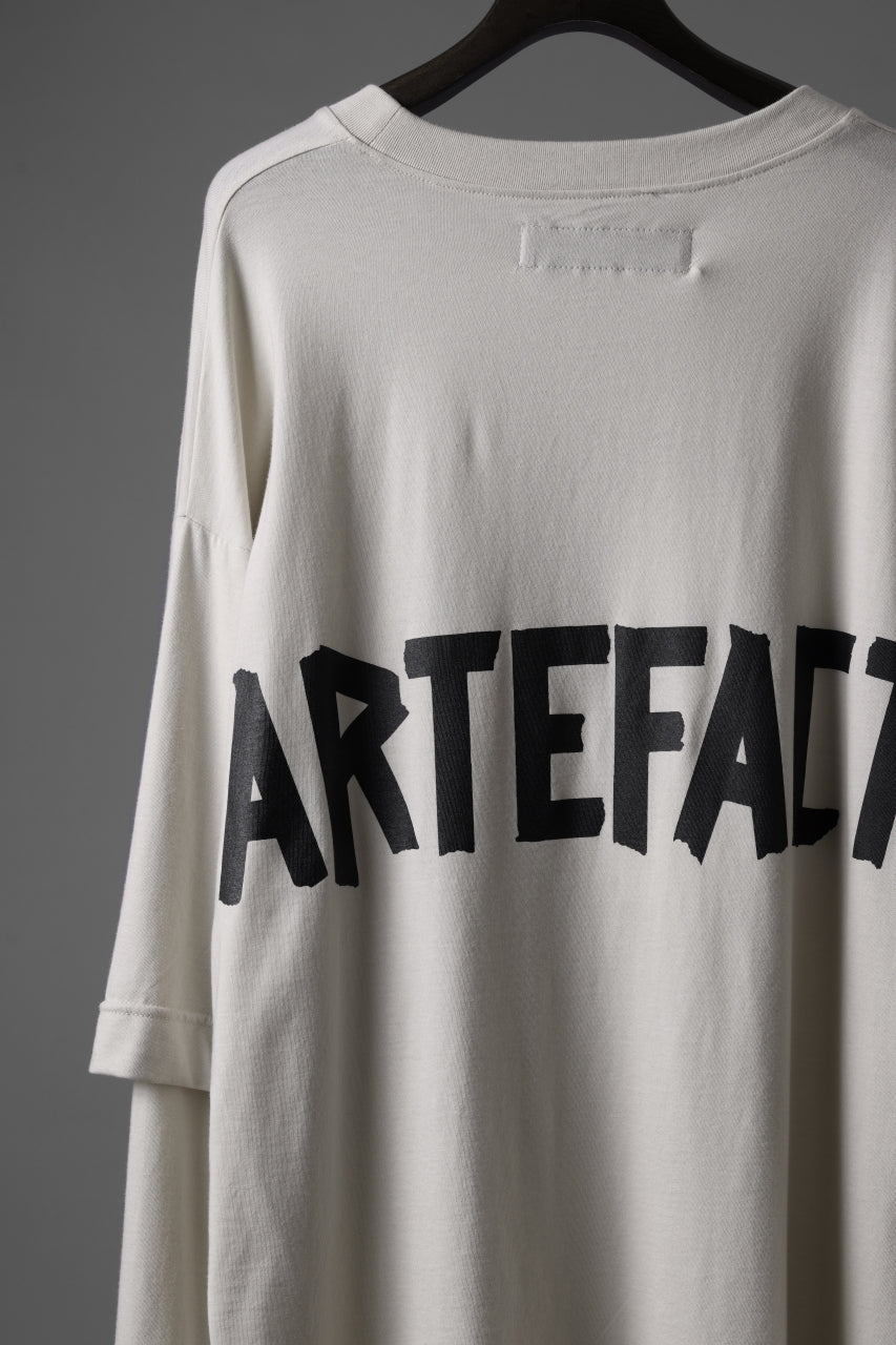 A.F ARTEFACT LAYERED LONG SLEEVE TOPS / PRINT TYPE-A (IVORY)