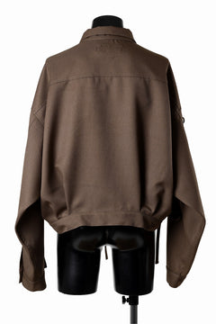 画像をギャラリービューアに読み込む, A.F ARTEFACT KNOTTING DETAIL TWILL BLOUSON (BROWN)