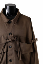 画像をギャラリービューアに読み込む, A.F ARTEFACT KNOTTING DETAIL TWILL BLOUSON (BROWN)