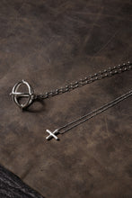 Load image into Gallery viewer, m.a+ medium + globe necklace with silver chain / AD31 AG (SILVER)
