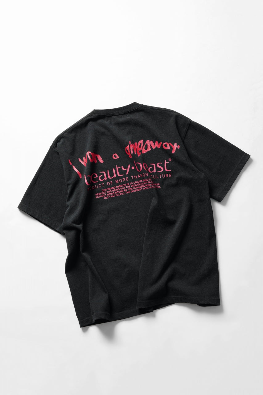 画像をギャラリービューアに読み込む, beauty:beast × IWG ESS GRAPHIC PRINT TEE / 9.1oz MAGNUM (TINK / SUMI BLACK)