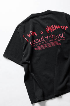 画像をギャラリービューアに読み込む, beauty:beast × IWG ESS GRAPHIC PRINT TEE / 9.1oz MAGNUM (TINK / SUMI BLACK)