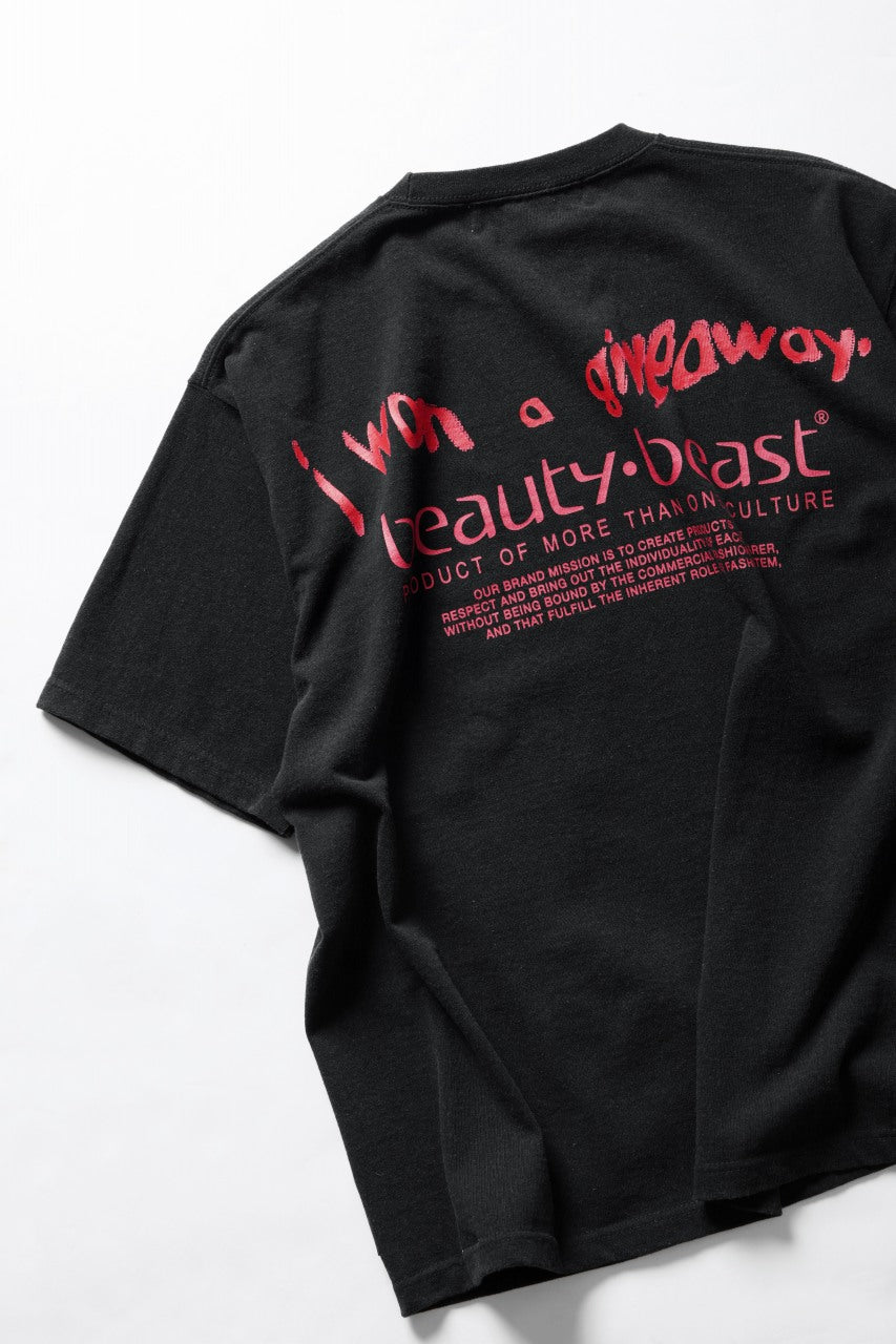 画像をギャラリービューアに読み込む, beauty:beast × IWG ESS GRAPHIC PRINT TEE / 9.1oz MAGNUM (TINK / SUMI BLACK)