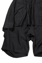 画像をギャラリービューアに読み込む, beauty : beast 8Q LAYERED SUPER WIDE SAROUEL PANTS (BLACK)