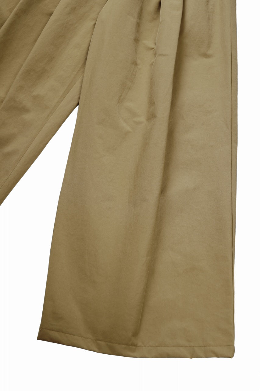 画像をギャラリービューアに読み込む, F/CE. TECH KERSEY WIDE DRAPE TROUSER (BEIGE)