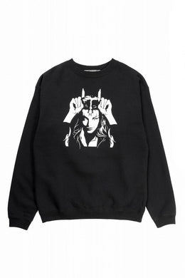 Y's for men x MASSES SWEAT SHIRT / PRINT B (BLACK)
