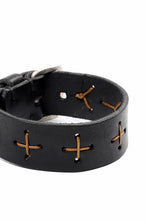 Load image into Gallery viewer, m.a+ cross stitched med wrist band / A-F8E1 GR 3,0 (BLACK)