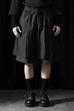 画像をギャラリービューアに読み込む, F/CE. MESH LAYERED WIDE SHORT PANTS (BLACK)