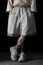 画像をギャラリービューアに読み込む, F/CE. MESH LAYERED WIDE SHORT PANTS (Gray)