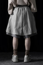 画像をギャラリービューアに読み込む, F/CE. MESH LAYERED WIDE SHORT PANTS (Gray)