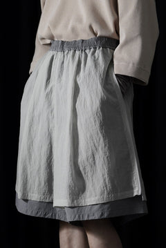画像をギャラリービューアに読み込む, F/CE. MESH LAYERED WIDE SHORT PANTS (Gray)