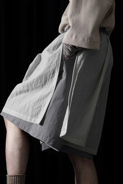 画像をギャラリービューアに読み込む, F/CE. MESH LAYERED WIDE SHORT PANTS (Gray)