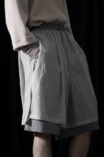 画像をギャラリービューアに読み込む, F/CE. MESH LAYERED WIDE SHORT PANTS (Gray)