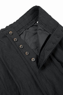 画像をギャラリービューアに読み込む, forme d'expression 2Tucked Sarouel Pants / GBMB (Black)