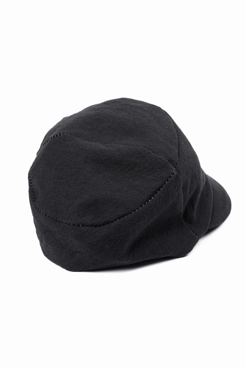 画像をギャラリービューアに読み込む, forme d'expression Field Cap / F02B (Washed Black)