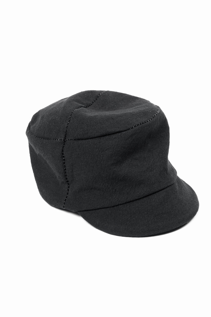 画像をギャラリービューアに読み込む, forme d'expression Field Cap / F02B (Washed Black)