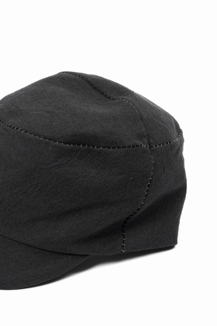 画像をギャラリービューアに読み込む, forme d'expression Field Cap / F02B (Washed Black)