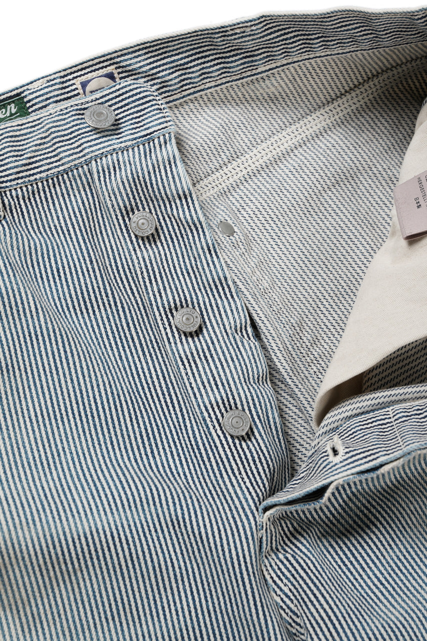 画像をギャラリービューアに読み込む, FULLCOUNT x N/07 x LOOM exclusive STRAIGHT PAINTER TROUSERS (HICKORY STRIPE)
