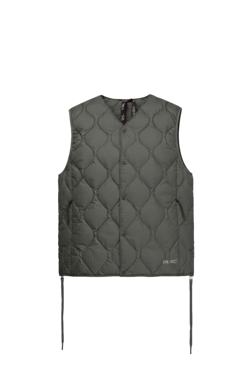F/CE. x TAION® PACKABLE INNER DOWN VEST (OLIVE GRAY)