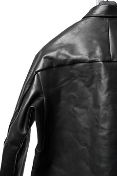 画像をギャラリービューアに読み込む, ierib exclusive Shirt Jacket / Saddle Leather (BLACK)
