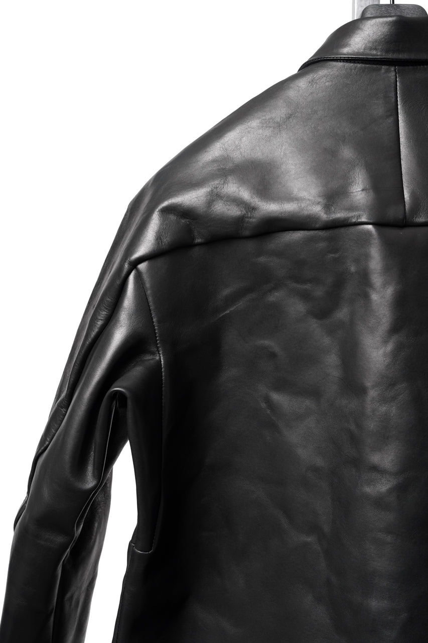 画像をギャラリービューアに読み込む, ierib exclusive Shirt Jacket / Saddle Leather (BLACK)