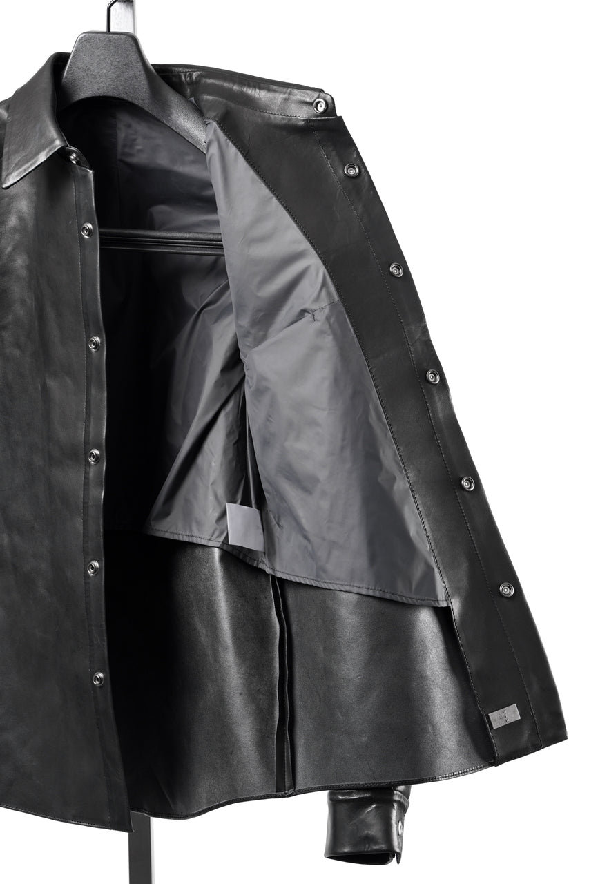 画像をギャラリービューアに読み込む, ierib exclusive Shirt Jacket / Saddle Leather (BLACK)