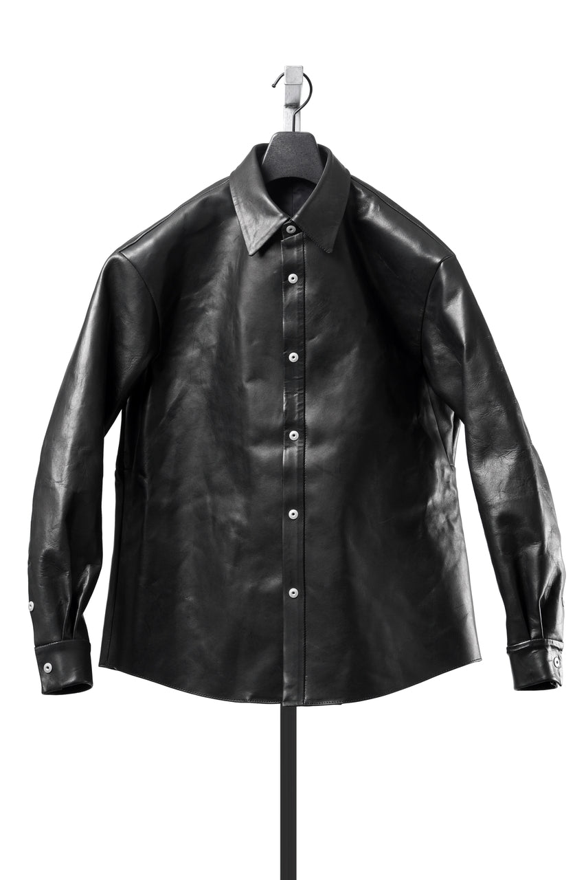 画像をギャラリービューアに読み込む, ierib exclusive Shirt Jacket / Saddle Leather (BLACK)