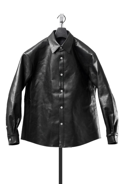 ierib exclusive Shirt Jacket / Saddle Leather (BLACK)