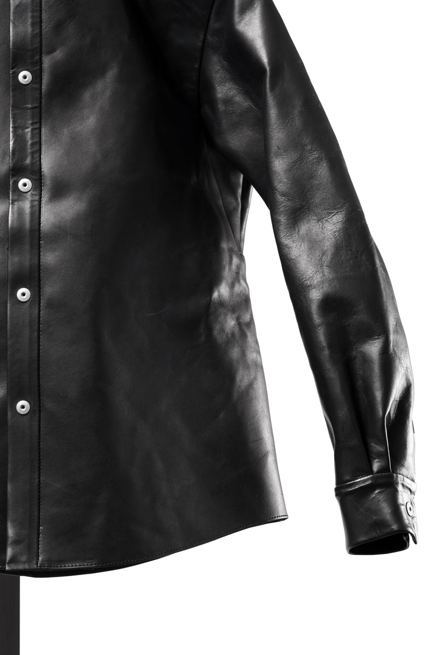 画像をギャラリービューアに読み込む, ierib exclusive Shirt Jacket / Saddle Leather (BLACK)