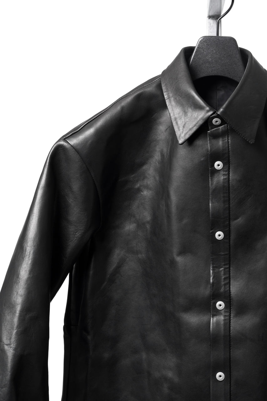 画像をギャラリービューアに読み込む, ierib exclusive Shirt Jacket / Saddle Leather (BLACK)