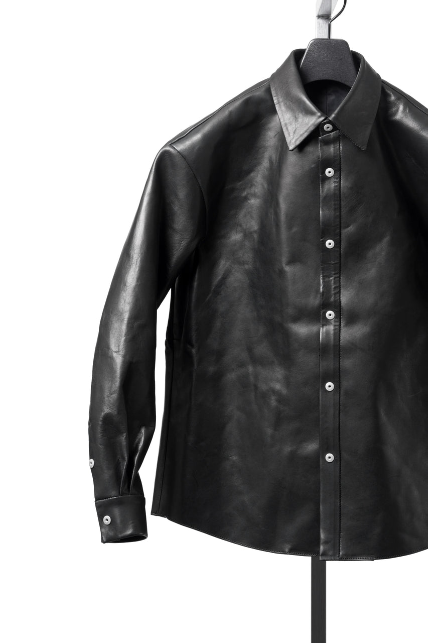 画像をギャラリービューアに読み込む, ierib exclusive Shirt Jacket / Saddle Leather (BLACK)