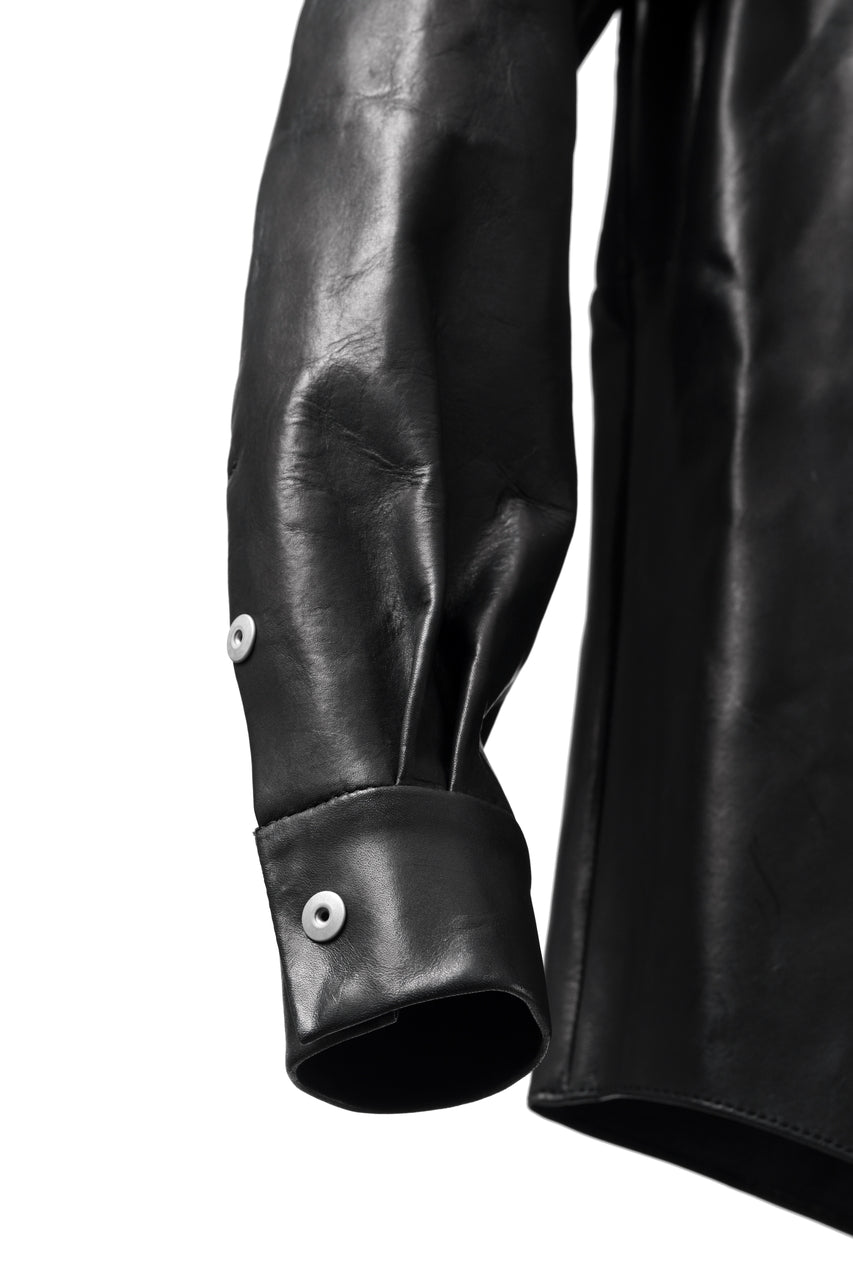 画像をギャラリービューアに読み込む, ierib exclusive Shirt Jacket / Saddle Leather (BLACK)