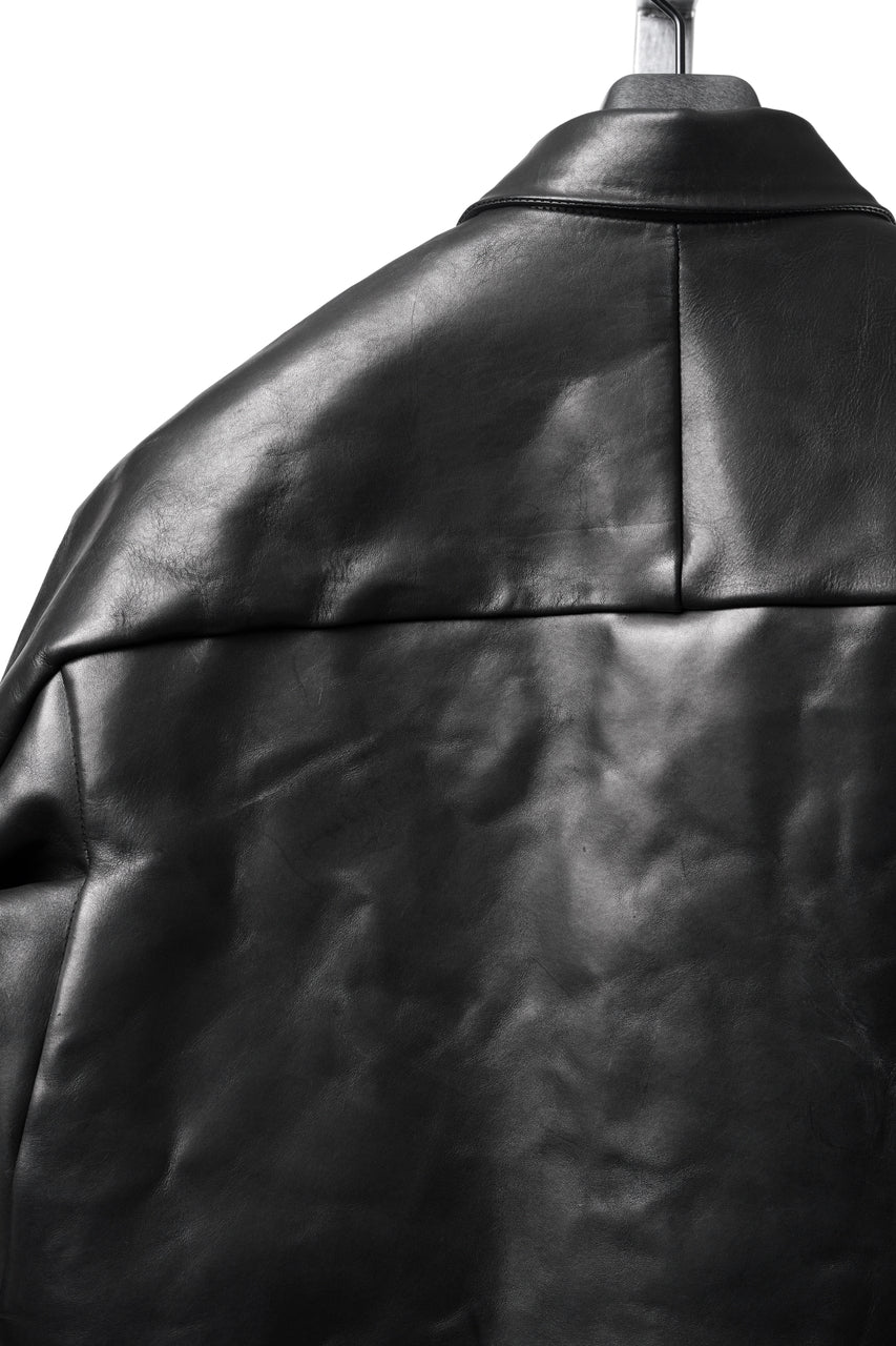 画像をギャラリービューアに読み込む, ierib exclusive Shirt Jacket / Saddle Leather (BLACK)