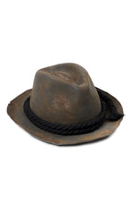 Load image into Gallery viewer, ierib × triangles hat "BURNED FEDORA" / WOOL FELT (GREIGE)