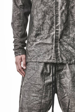 画像をギャラリービューアに読み込む, thom/krom STAND COLLAR SHIRT / DYED ORGANIC COTTON (VEGETAL BLACK)