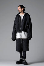 画像をギャラリービューアに読み込む, A.F ARTEFACT REVERSIBLE TEDDY BOMBER JACKET / DECORATIVE LATTICE PATTERN (BLACK)